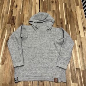 Paka Hoodie Womens Extra Small Gray Wool Royal Alpaca Handmade Pullover Hooded